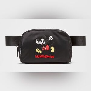 lululemon athletica Black and Red Mickey Mouse Belt Bag